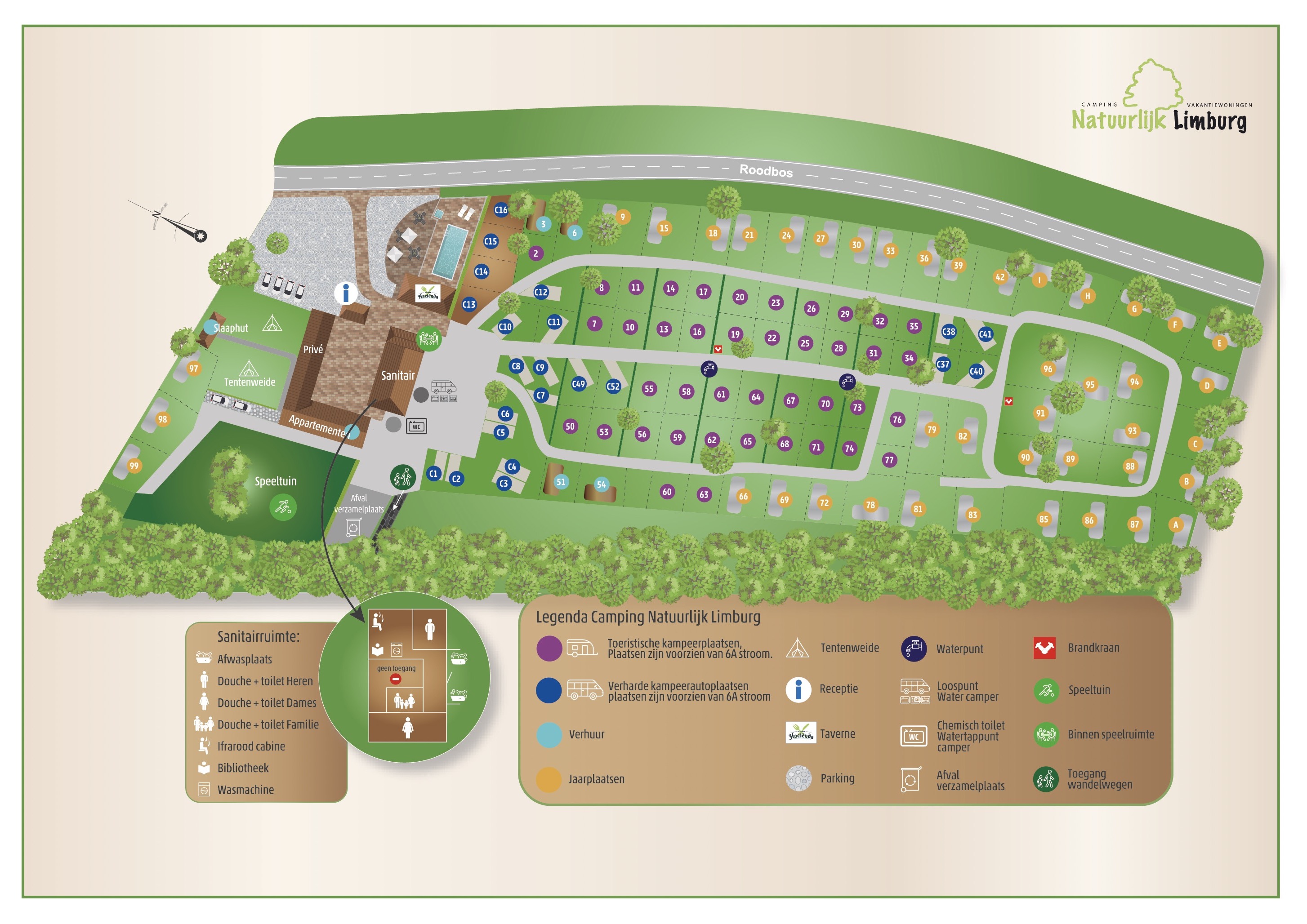 Plattegrond camping