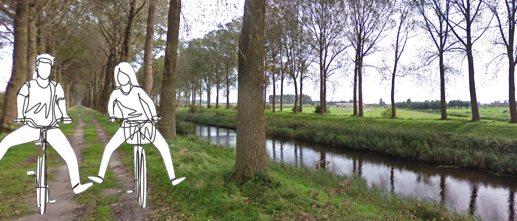 Beeld bij dagfietstocht