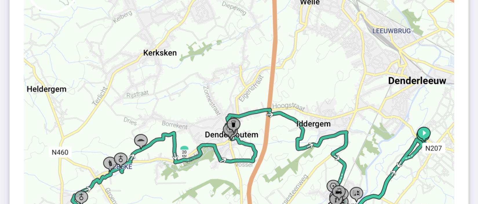 Pasar Liedekerke op fietstocht.