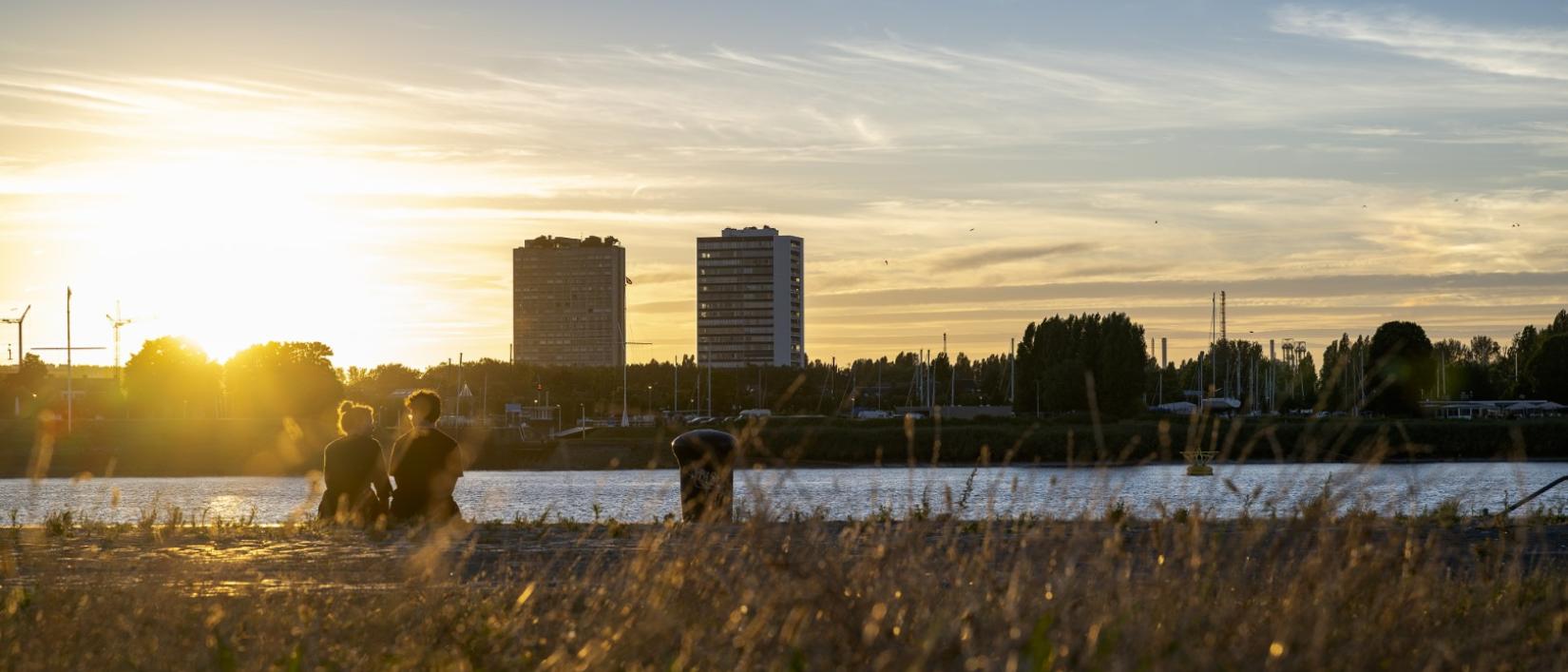 zonsondergang antwerpen