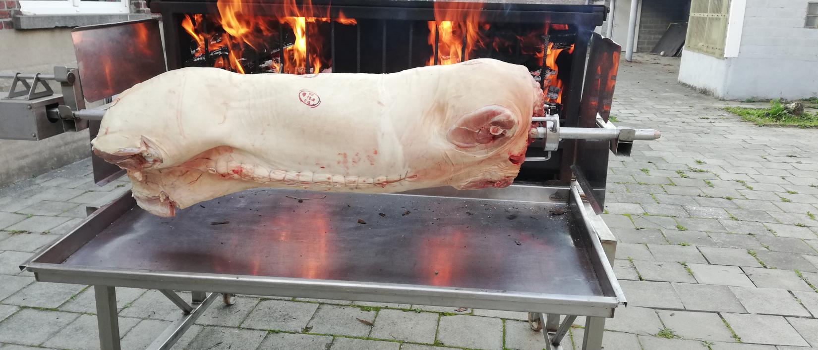 Varken aan het spit