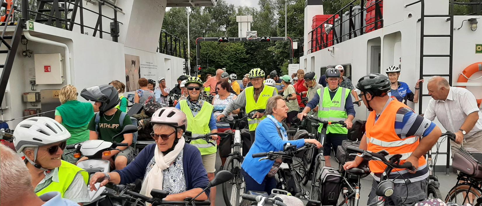 Op het veer van Doornzele.