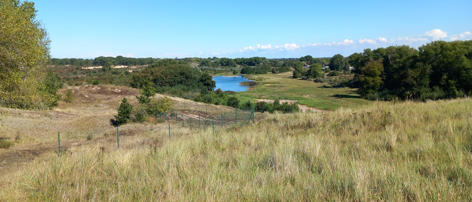 Zicht vanop de Hoge Blekker.