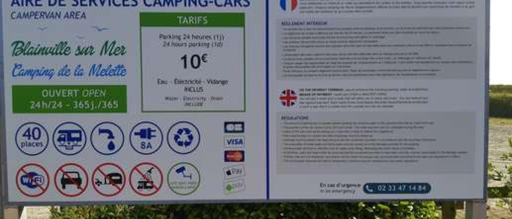 Hoofdfoto Aire de camping-car de la Melette