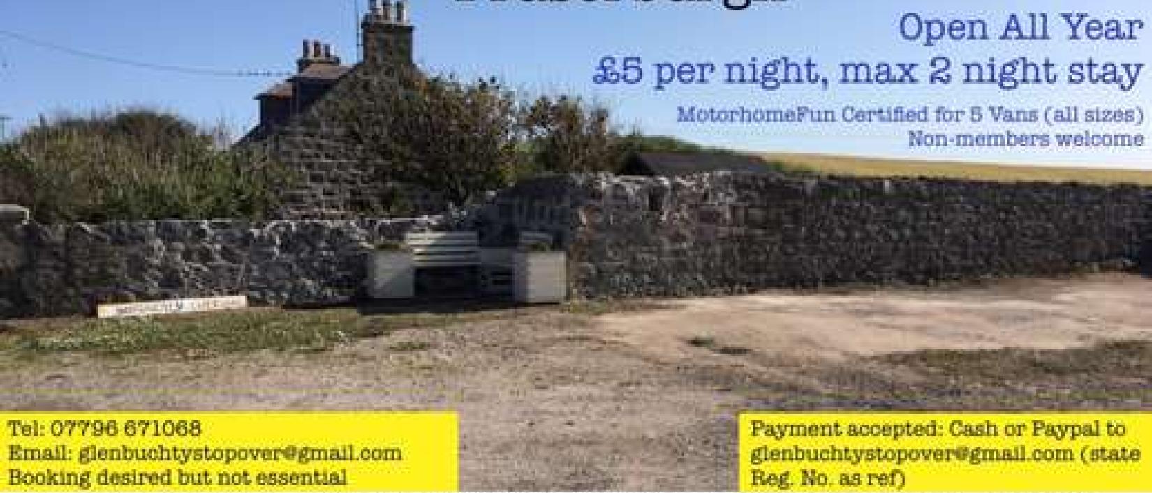 Hoofdfoto Glenbuchty Stopover Motorhome Aire