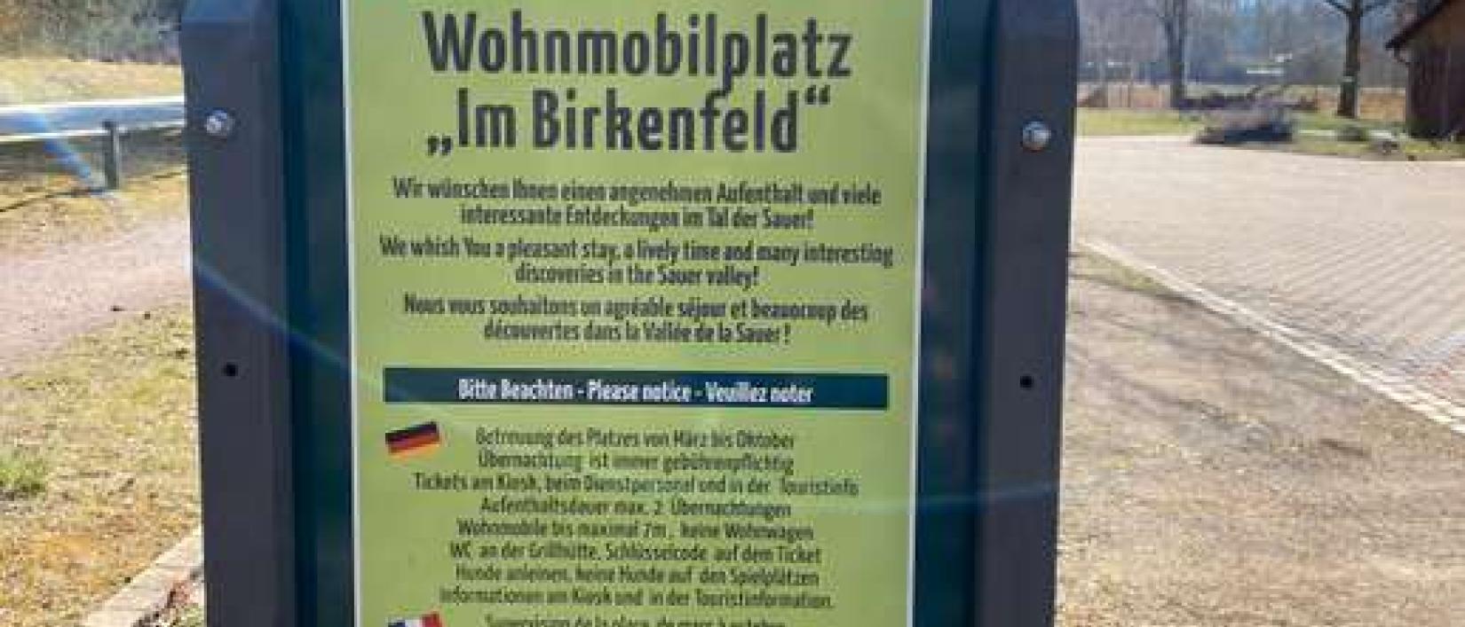 Hoofdfoto Wohnmobilstellplatz "Im Birkenfeld“
