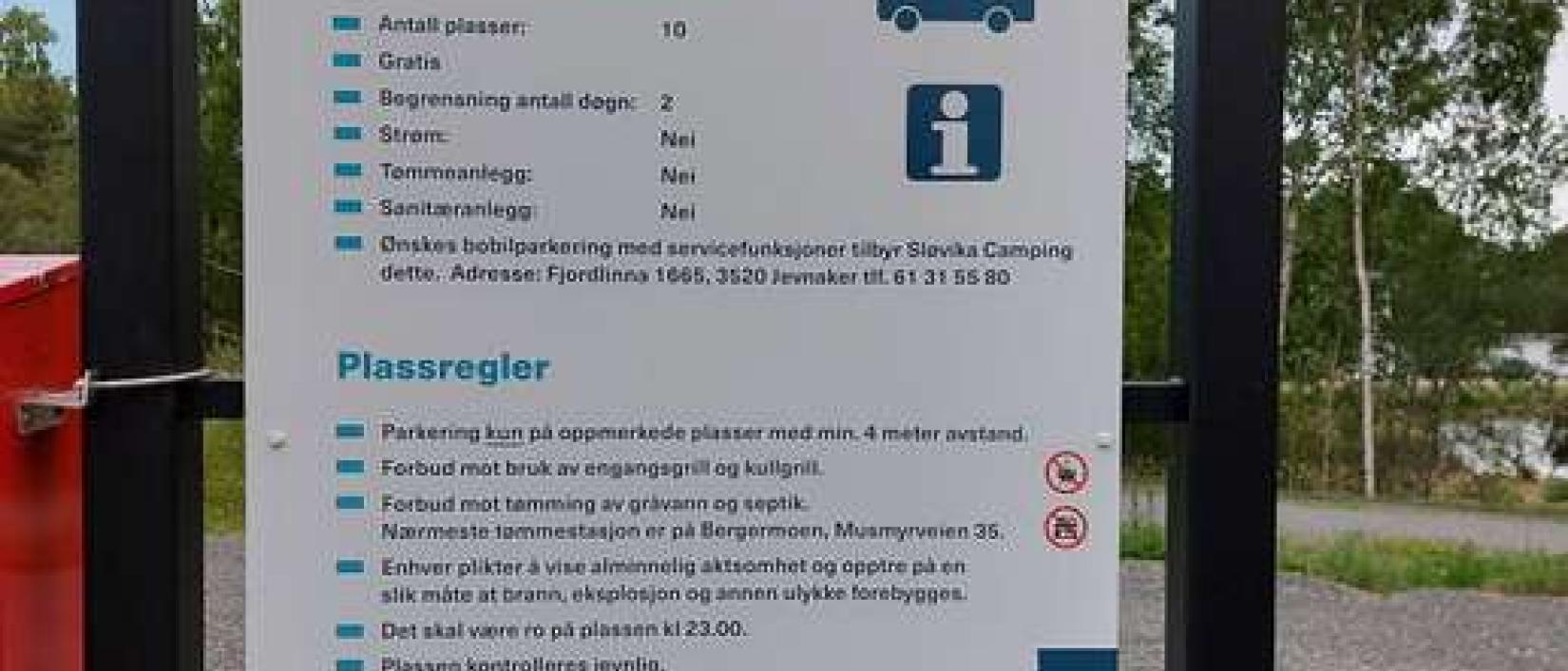Hoofdfoto Bobilparkering Jevnaker