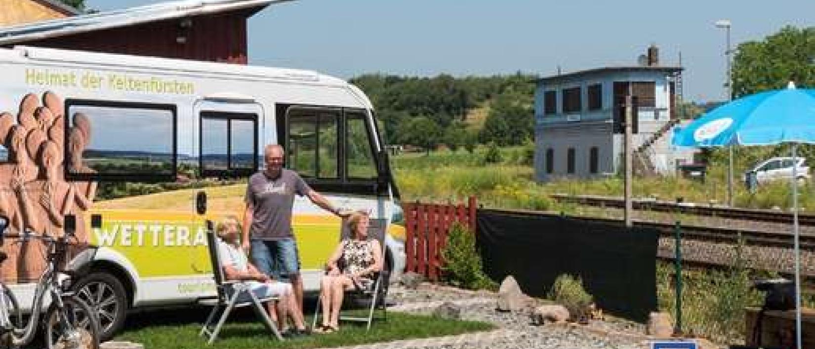Hoofdfoto Wohnmobilstellplatz Modellbahnhof und Kulturhalle Stockheim