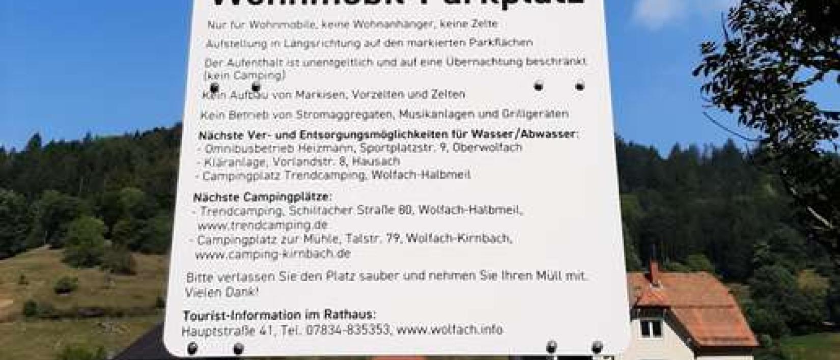 Hoofdfoto Camperplaats Wolfach