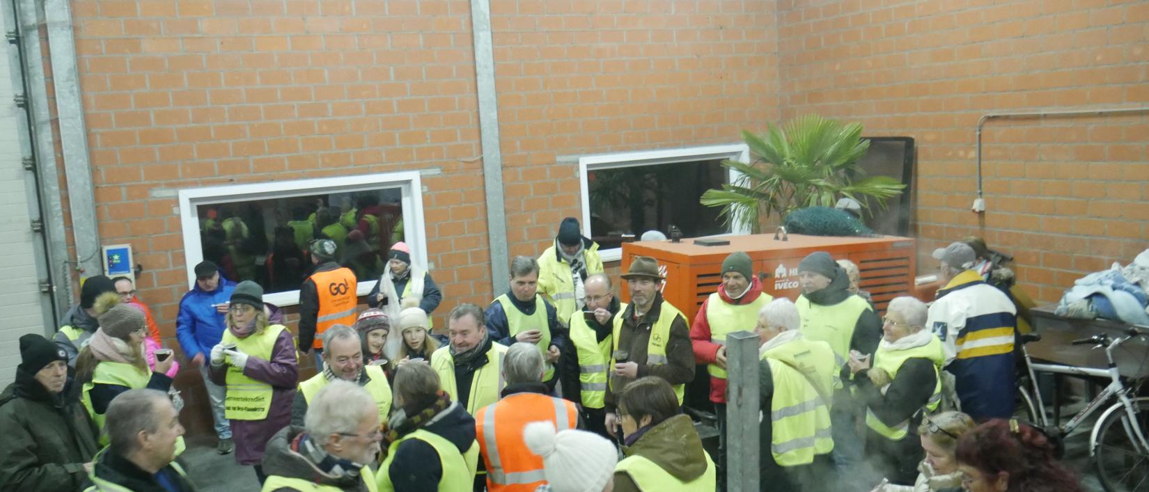 Tussenstop met glühwein. 