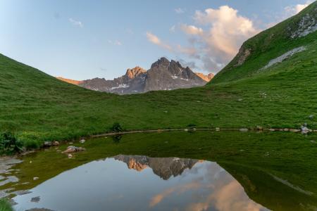 mountainbike in de Alpen