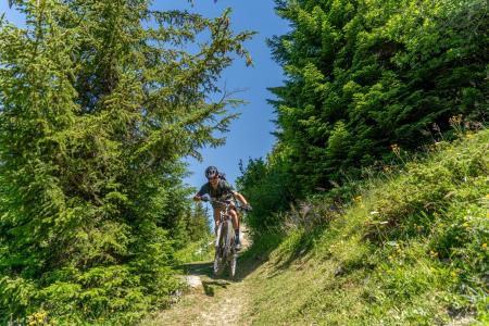 mountainbike in de Alpen