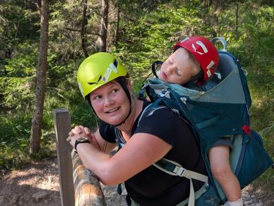 Wandelen is vermoeiend...