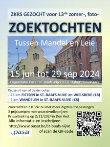 Affiche van beide zomerfotozoektochten en van de prijsuitreiking