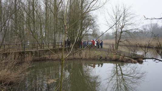 samenvloeiing Moervaart en Zuidlede vormt de Durme