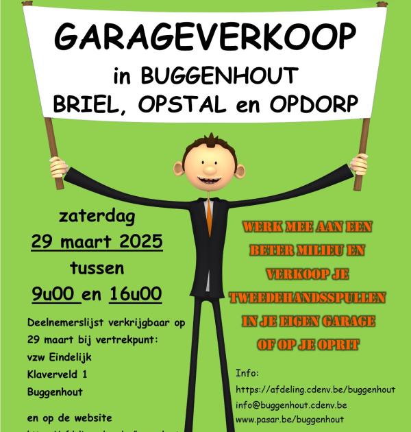 Affiche garageverkoop