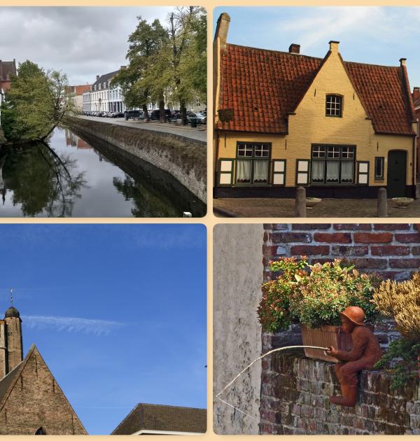 Fotocollage met beelden van Brugge