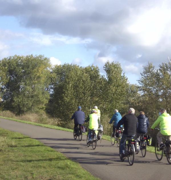 door veld en bos