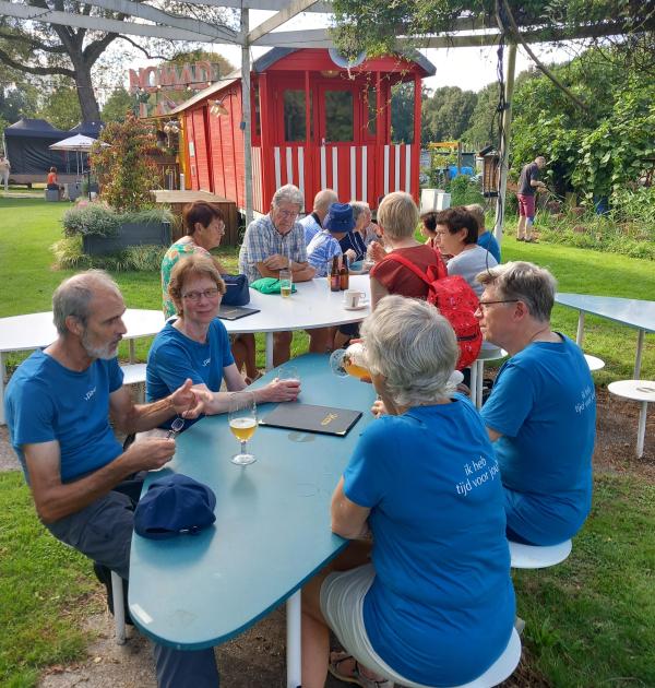 Drankje nuttigen na ons bezoek
