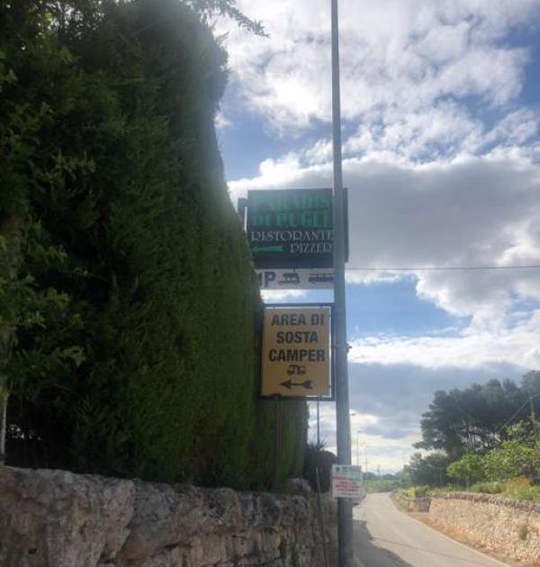 Hoofdfoto Area sosta camper Paradiso di Puglia