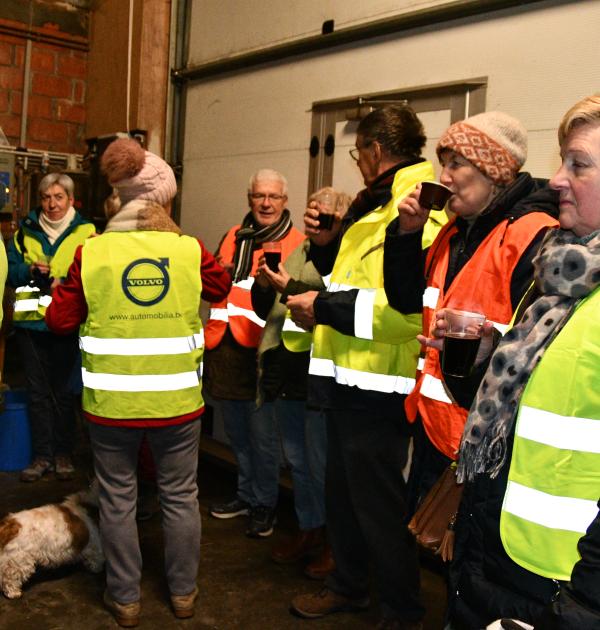 Tussenstop met glühwein. 